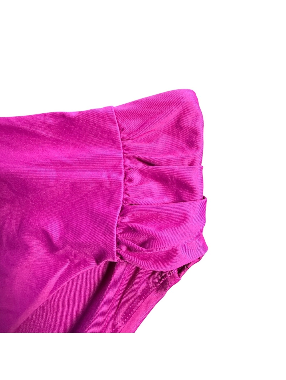 DKNY fuchsia strapless bandeau bikini high waist swimsuit set $70 New - Picture 3 of 7
